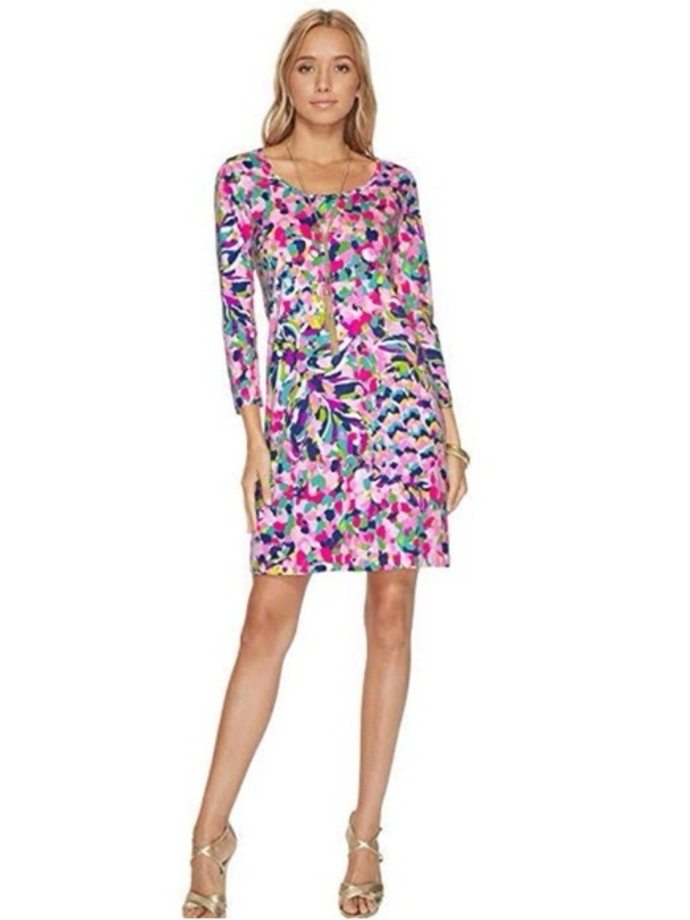 Lilly Pulitzer Beacon Pina Colada Pima Cotton Dress XS